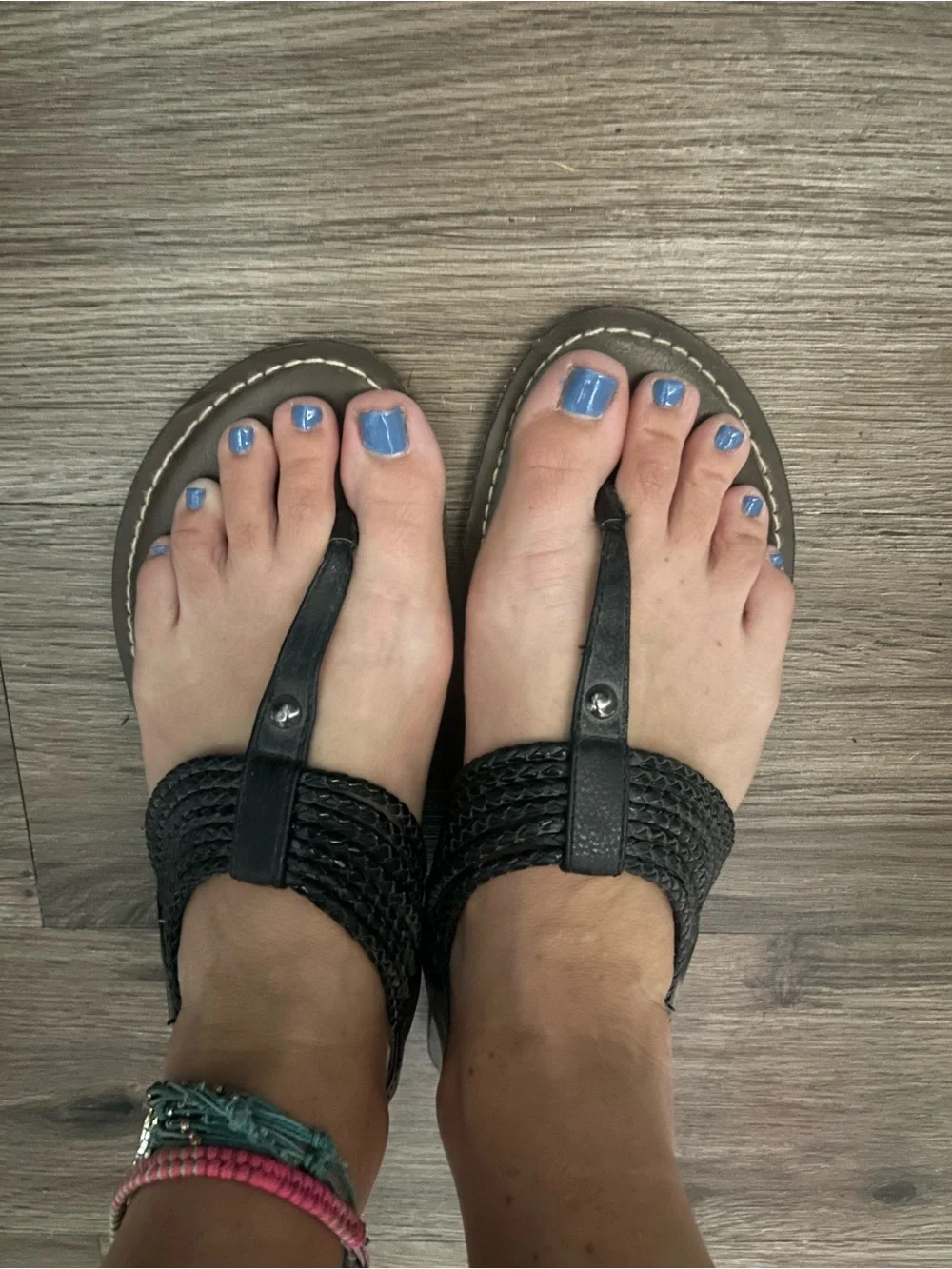Merona Black Braided Sandals